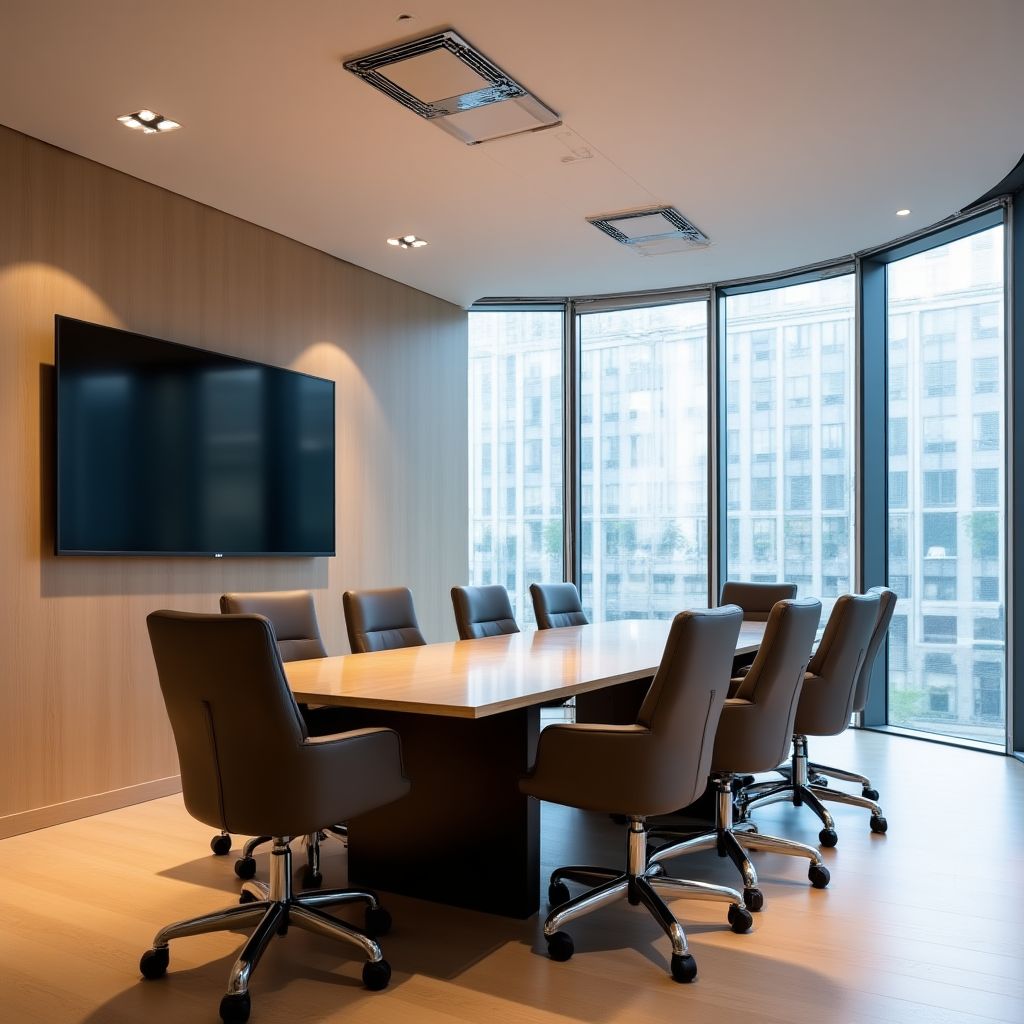 Moderna sala de reuniones para consultoría fiscal en Buenos Aires